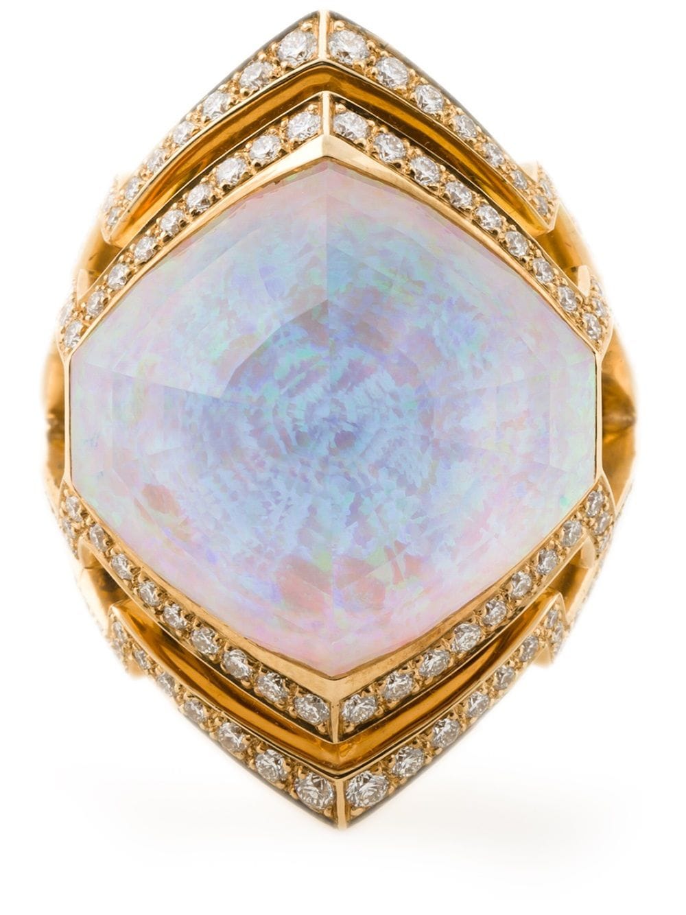 Stephen Webster Kleiner 18kt 'Crystal Haze' Ring aus Weißgold - Metallic von Stephen Webster