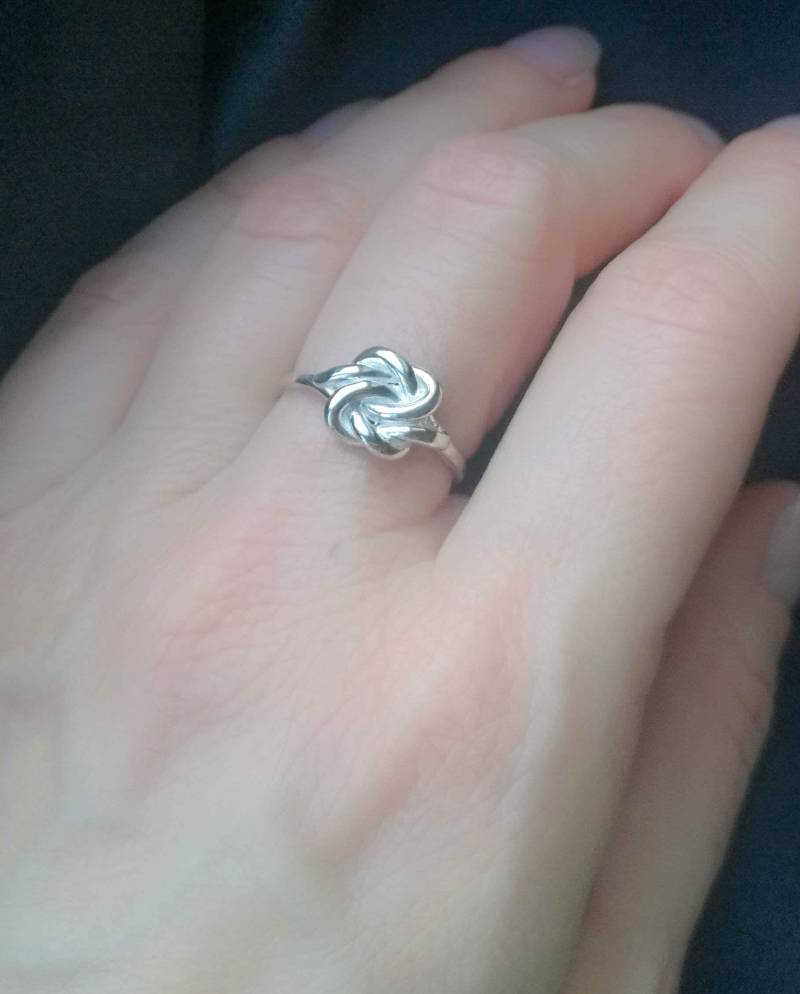 Liebesknoten Ring Aus Massivem Sterling Silber, Uk-Größen J Bis N, Usa-Größen 4, 5 7, Frauen Freundschaft Versprechen Ringe, Freundin Geschenk von StephenKnapper