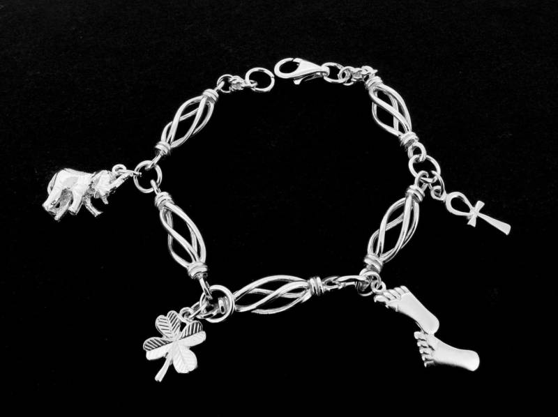 sterling Silber Personalisierte Vier Bettelarmband - Gestalten Sie Ihr Eigenes sterling Silber Personalisierte Vier Bettelarmband - Gestalten Sie Ihr Eigenes von StephenKnapper