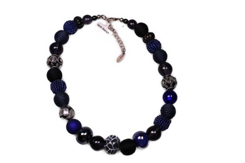 Stephisimo Perlenkette Stephisimo "New Bowls" Damen Kette Dark Blue von Stephisimo