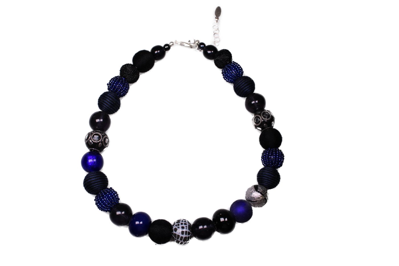 Stephisimo Perlenkette Stephisimo "New Bowls" Damen Kette Midnight Blue von Stephisimo