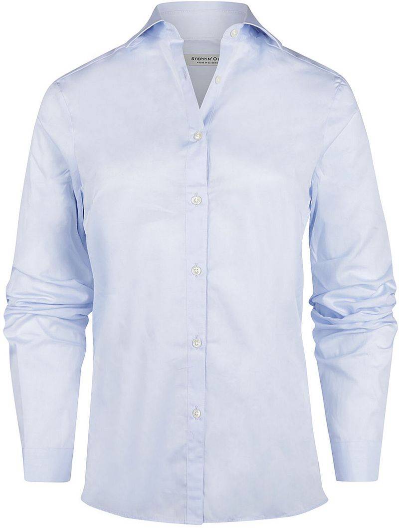 Steppin' Out Blouse Bibi poplin Sky Blue - Größe M von Steppin' Out