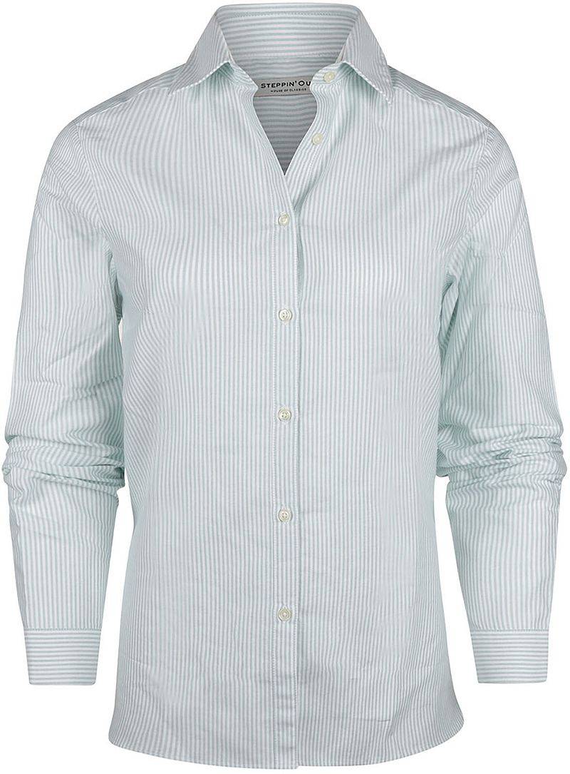 Steppin' Out Blouse Bibi Oxford Streifen Damen Mintgrün - Größe XS von Steppin' Out