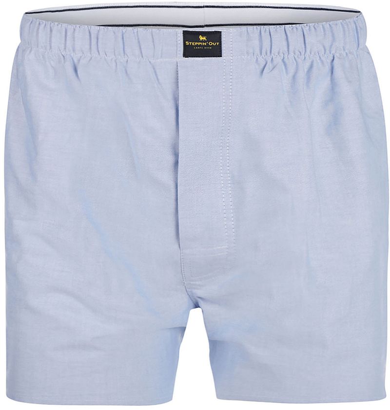 Steppin' Out Boxer Blue Oxford - Größe XL von Steppin' Out