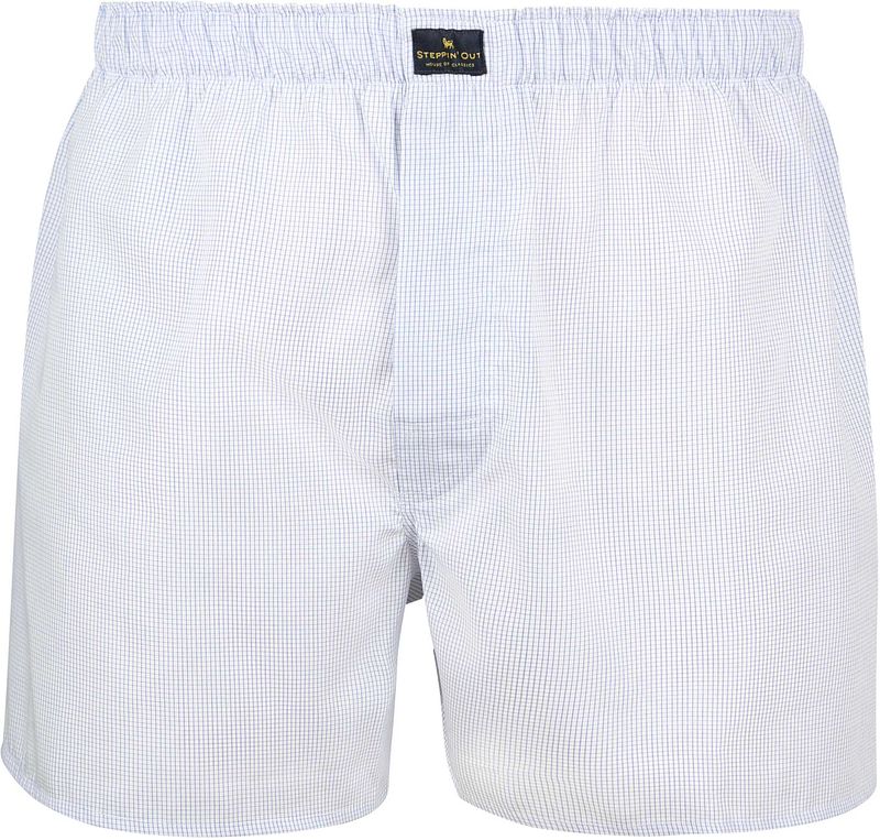Steppin' Out Boxer Checky Blau - Größe L von Steppin' Out