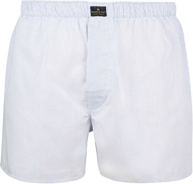 Steppin' Out Boxer Checky Blau - Größe XL von Steppin' Out