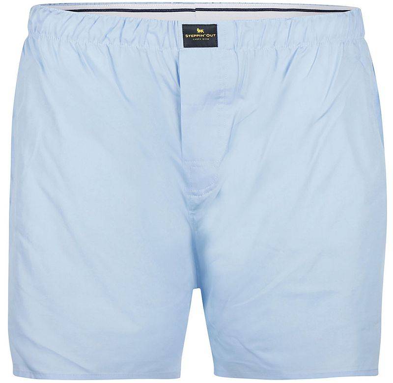 Steppin' Out Boxer Mid Blue Poplin - Größe XXL von Steppin' Out