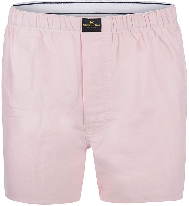 Steppin' Out Boxer Rosa Oxford - Größe XL von Steppin' Out