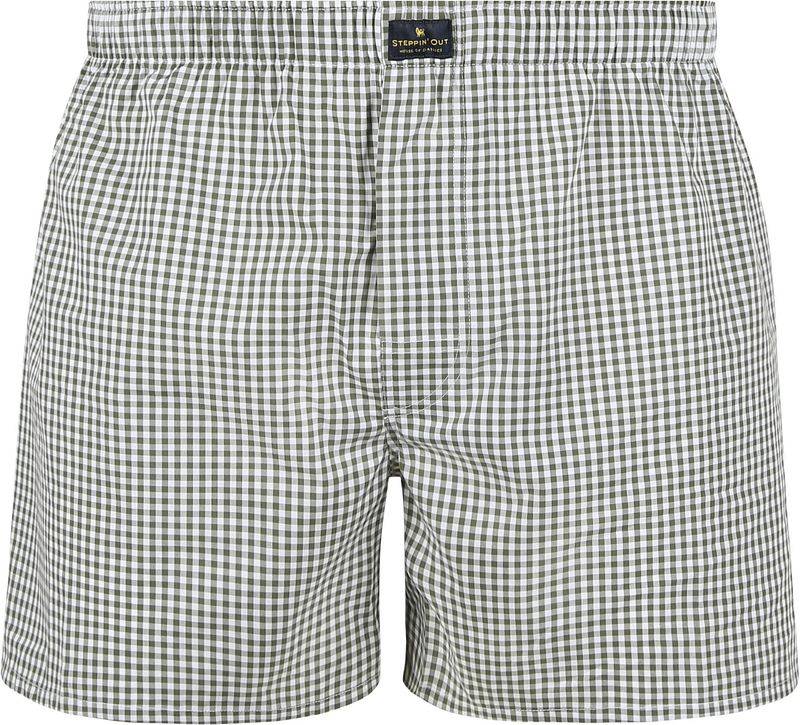 Steppin' Out Boxer Vichy Grün - Größe M von Steppin' Out