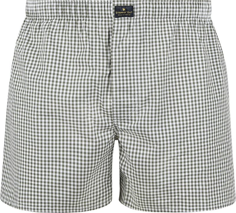 Steppin' Out Boxer Vichy Grün - Größe XL von Steppin' Out