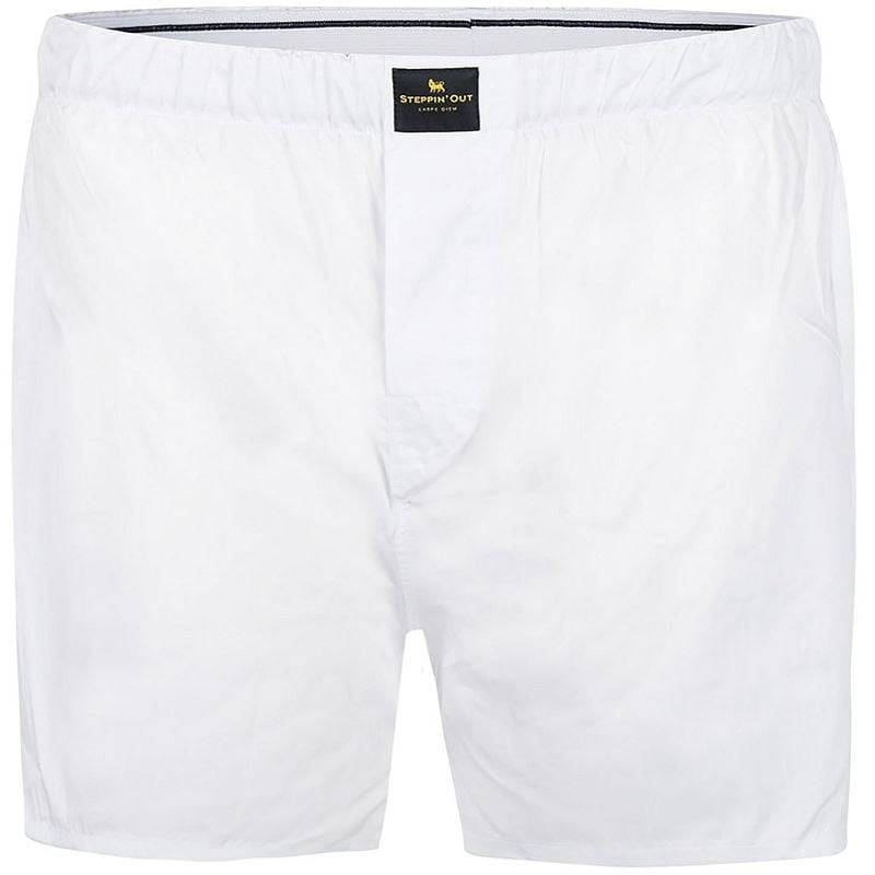 Steppin' Out Boxer weiß Oxford - Größe XXL von Steppin' Out