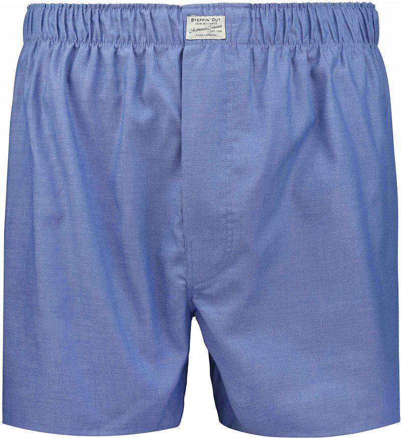 Steppin' Out Boxershort Oxford Blau - Größe M von Steppin' Out