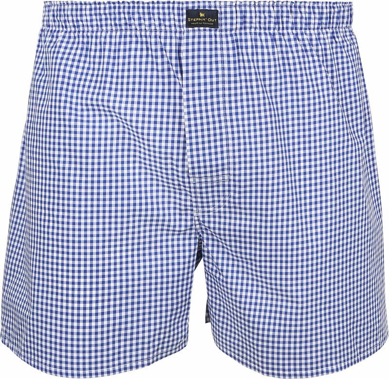 Steppin' Out Boxershort Vichy Royal - Größe L von Steppin' Out