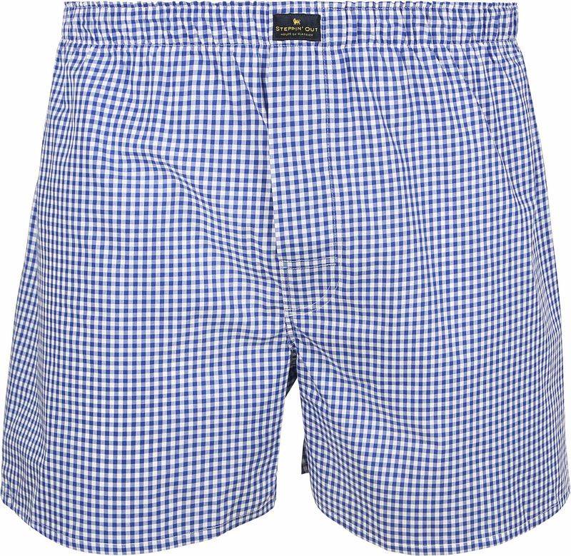 Steppin' Out Boxershort Vichy Royal - Größe M von Steppin' Out