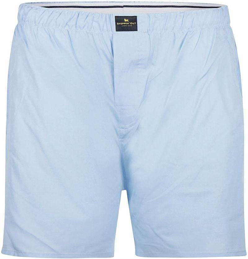 Steppin' Out Boxershorts Solid Popeline Hellblau - Größe L von Steppin' Out