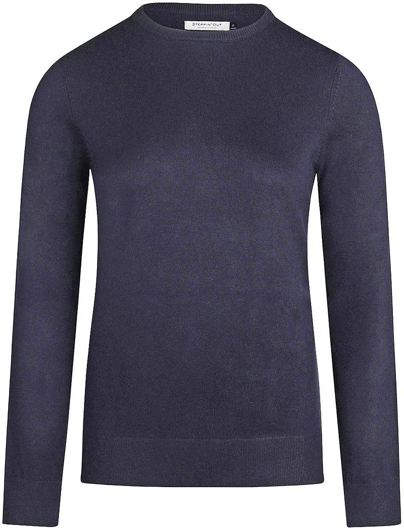 Steppin' Out Damen Pullover Cotton Cashmere Navy - Größe L von Steppin' Out