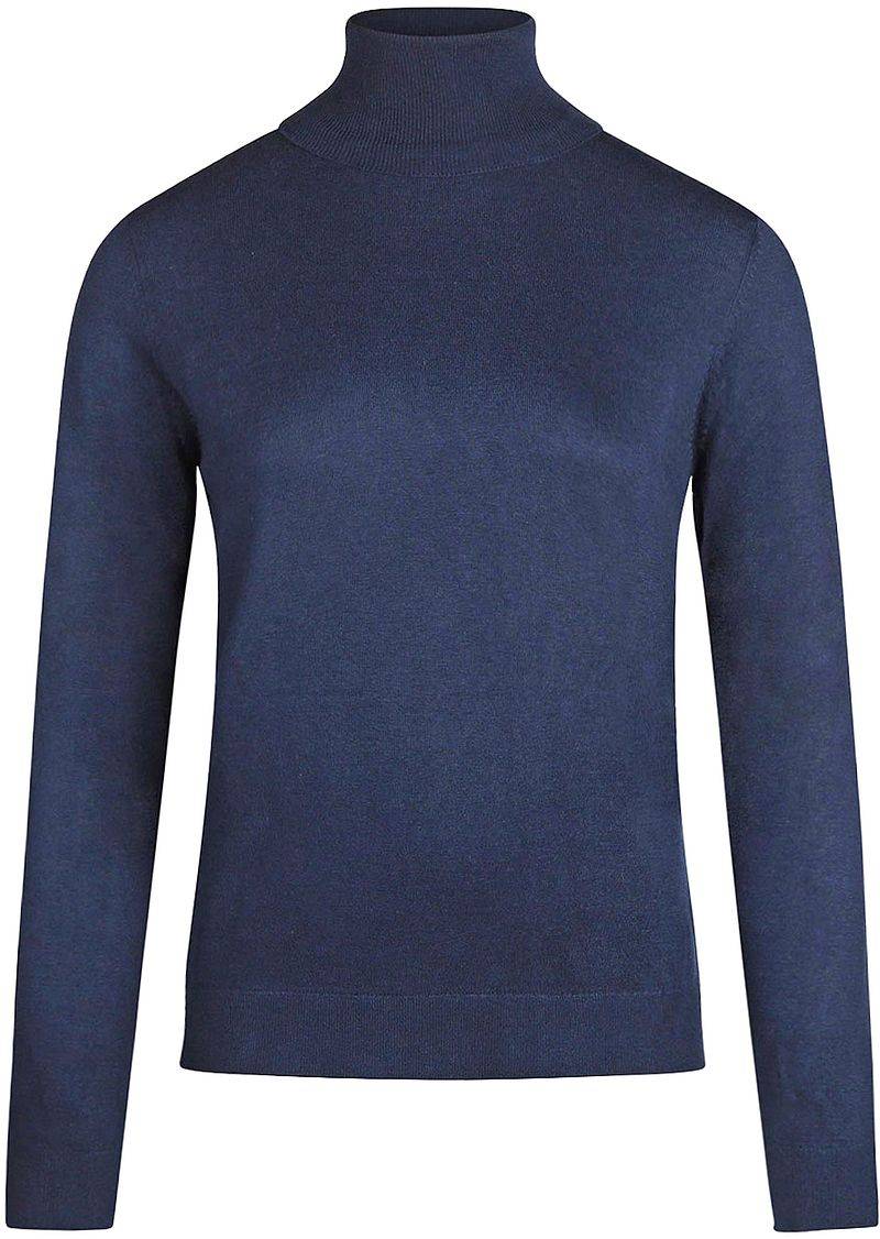 Steppin' Out Damen Rollkragenpullover Cotton Cashmere Navy - Größe XL von Steppin' Out