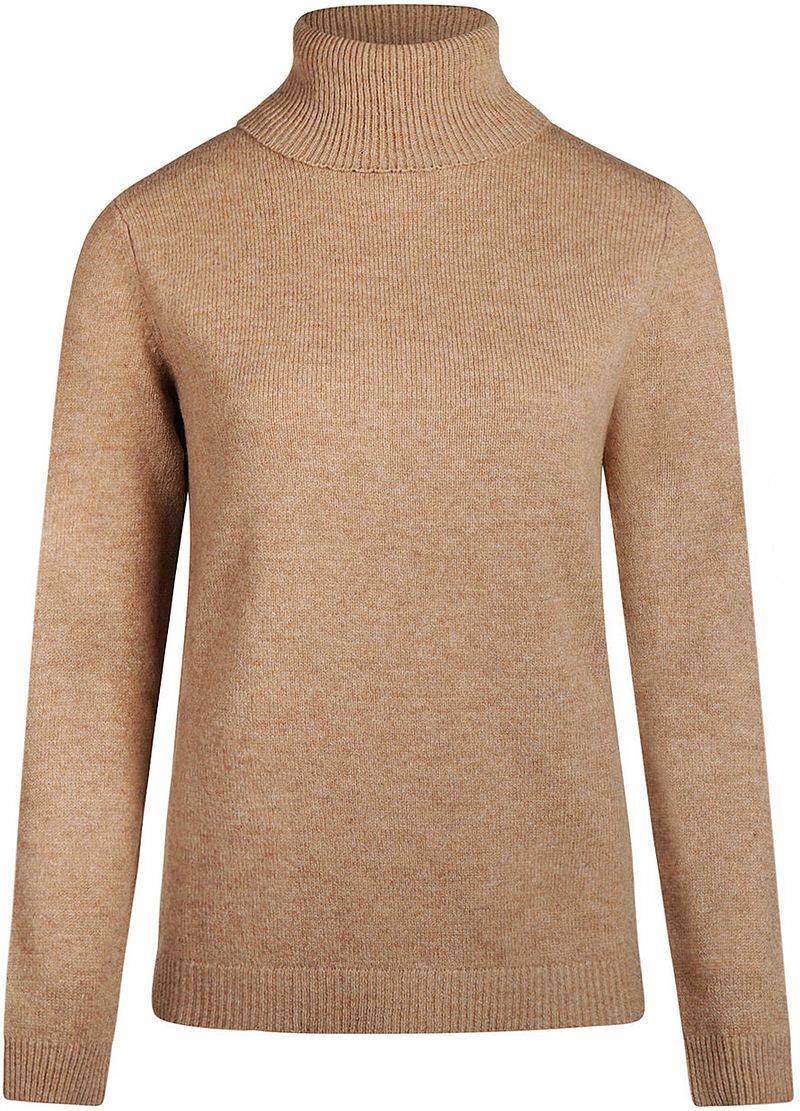 Steppin' Out Damen Rollkragenpullover Lammwolle Camel - Größe XL von Steppin' Out