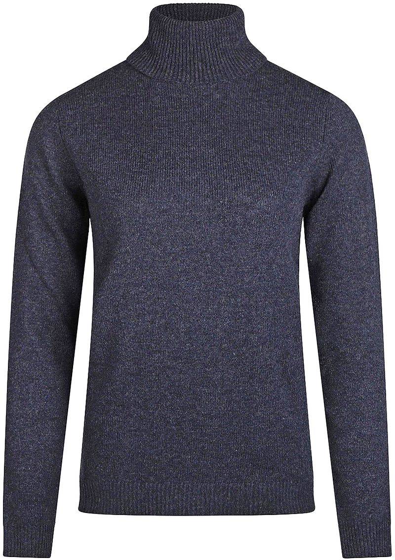 Steppin' Out Damen Rollkragenpullover Lammwolle Navy - Größe M von Steppin' Out