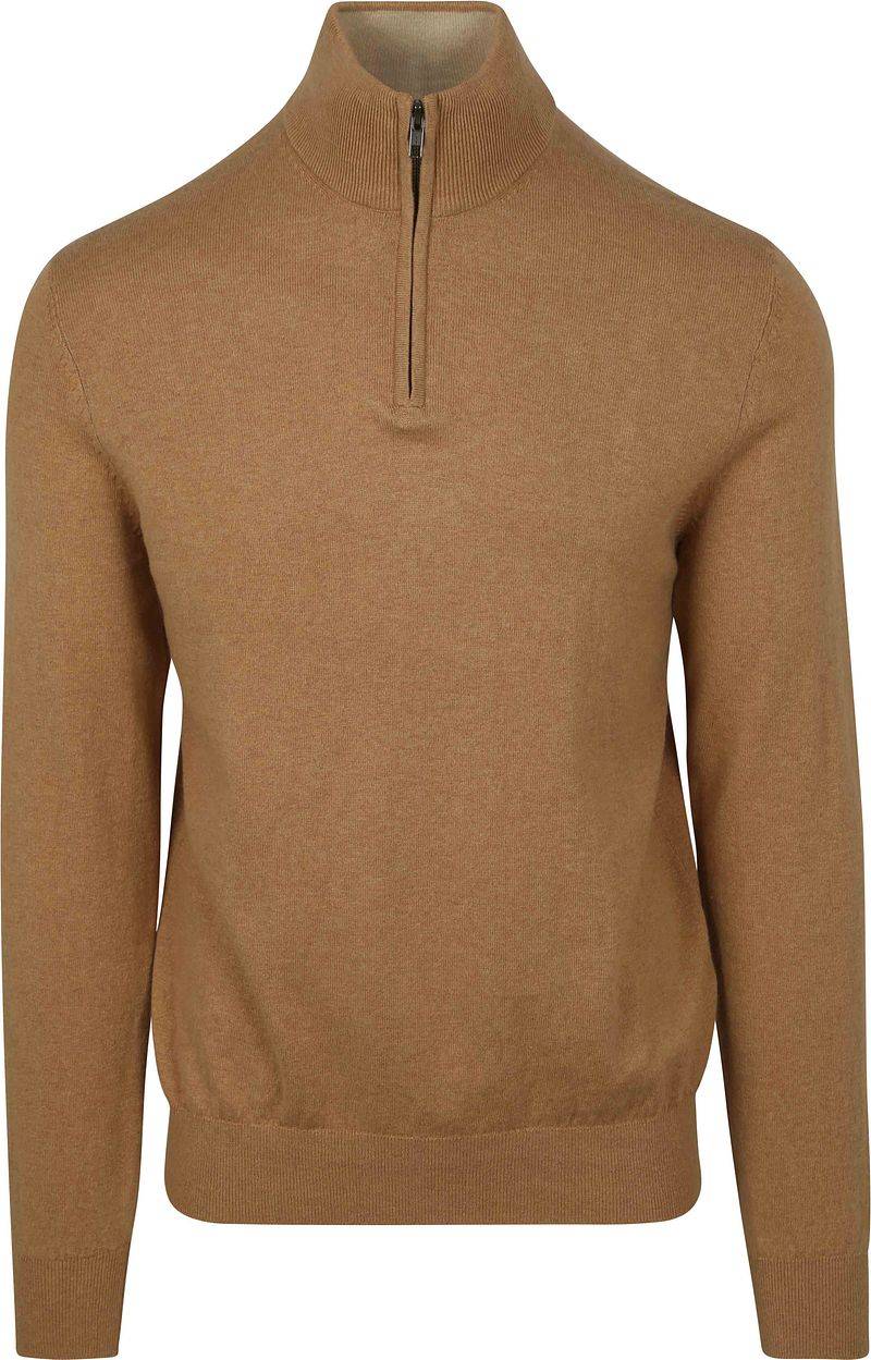 Steppin' Out Half-Zip Pullover Cotton Cashmere Camel - Größe XL von Steppin' Out