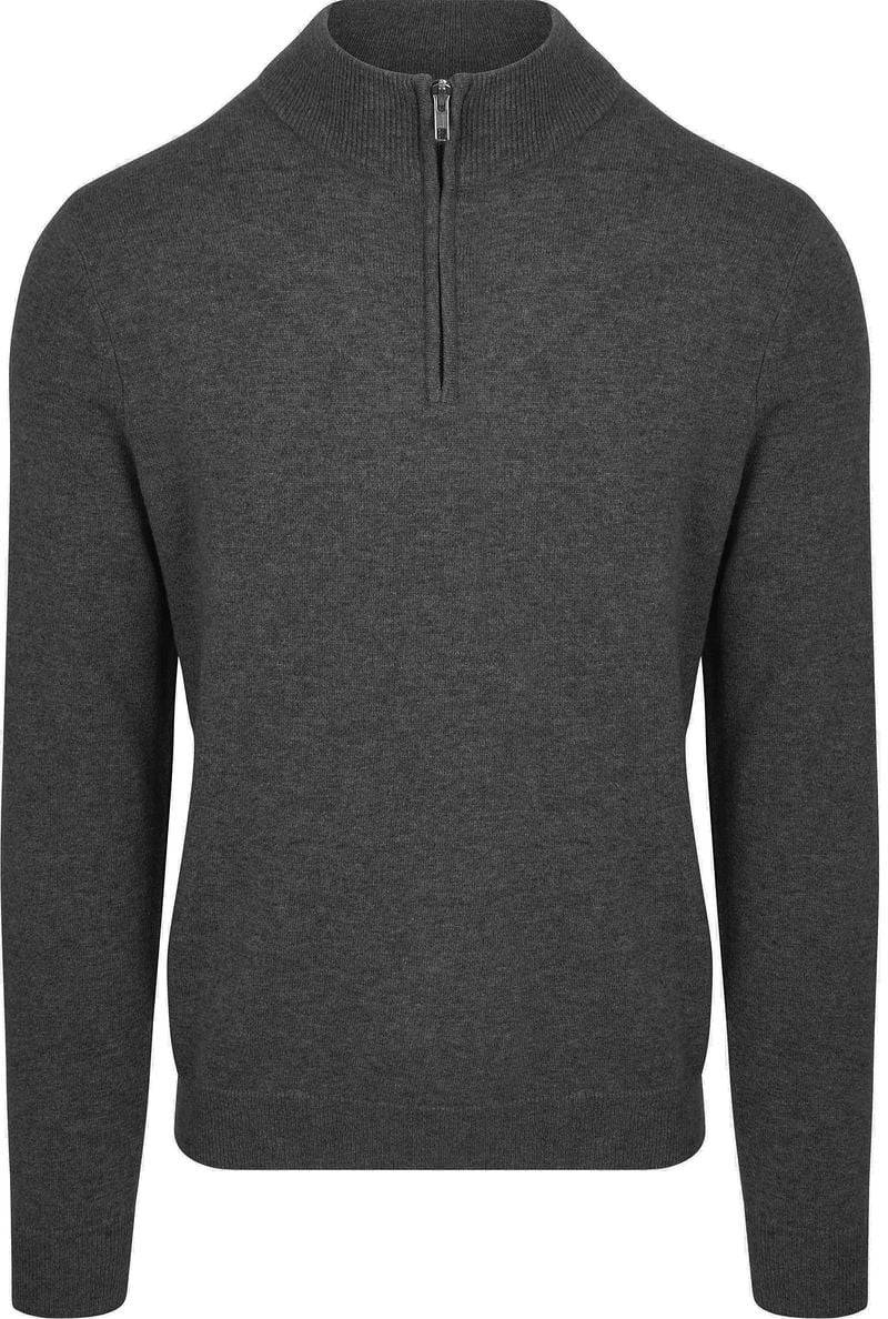 Steppin' Out Half Zip Pullover Merinowolle Anthrazit - Größe XXL von Steppin' Out