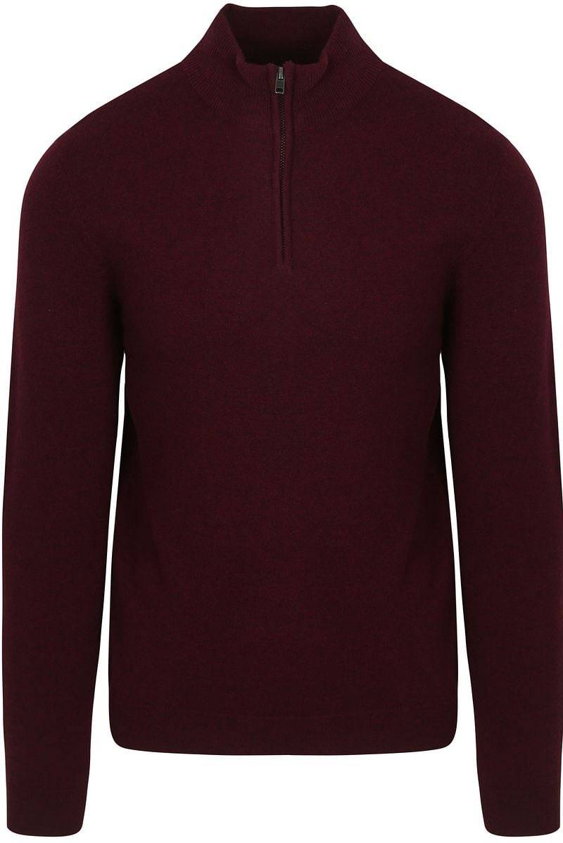 Steppin' Out Half Zip Pullover Merinowolle Bordeaux - Größe XXL von Steppin' Out