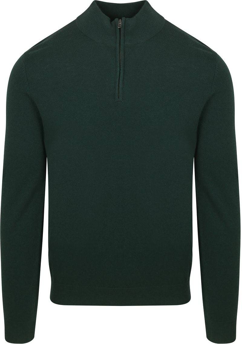 Steppin' Out Half Zip Pullover Merinowolle Caccia Grün - Größe M von Steppin' Out