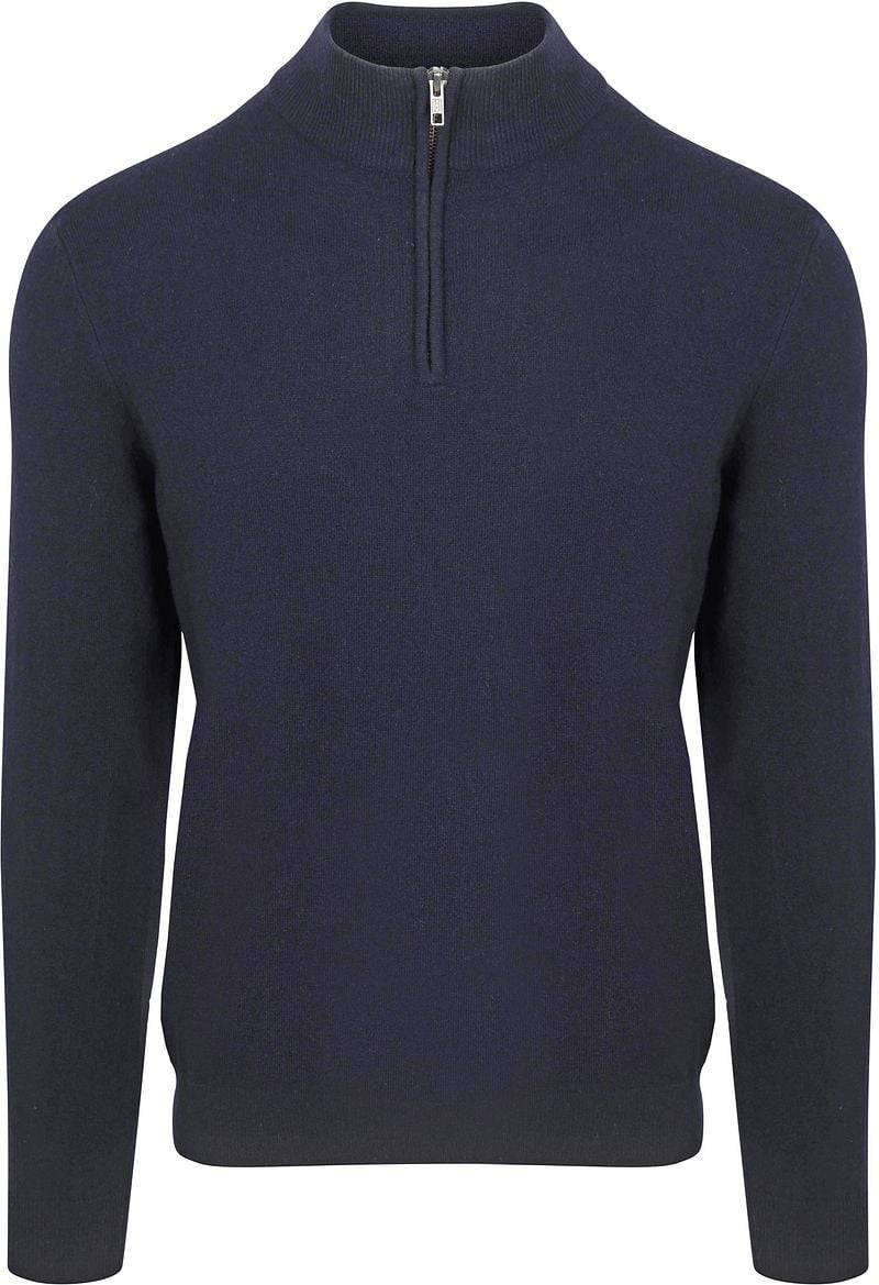 Steppin' Out Half Zip Pullover Merinowolle Navy - Größe XXL von Steppin' Out