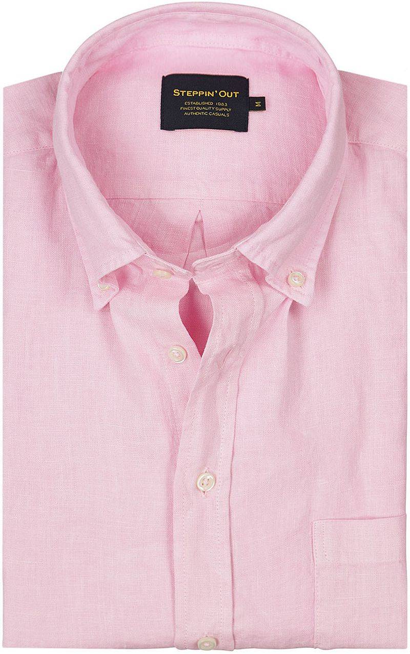 Steppin' Out Hemd Leinen Hellrosa - Größe 3XL von Steppin' Out