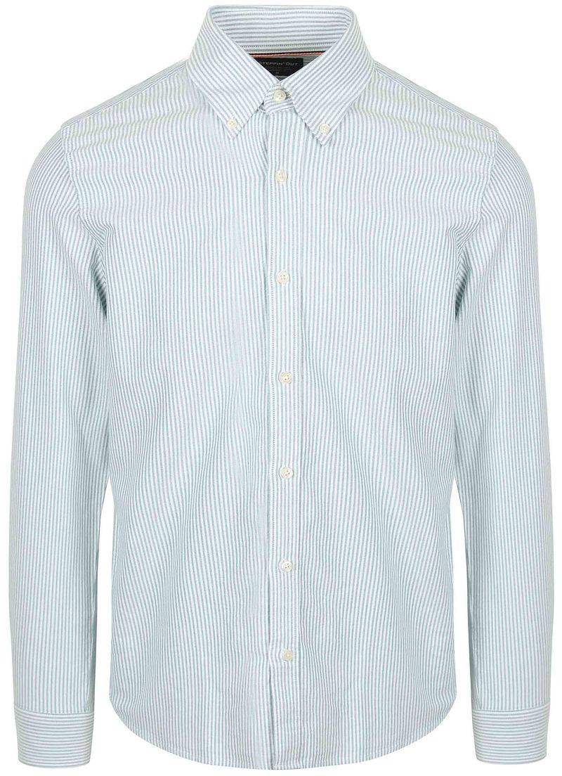 Steppin' Out Hemd Oxford Streifen Hellgrün - Größe XXL von Steppin' Out