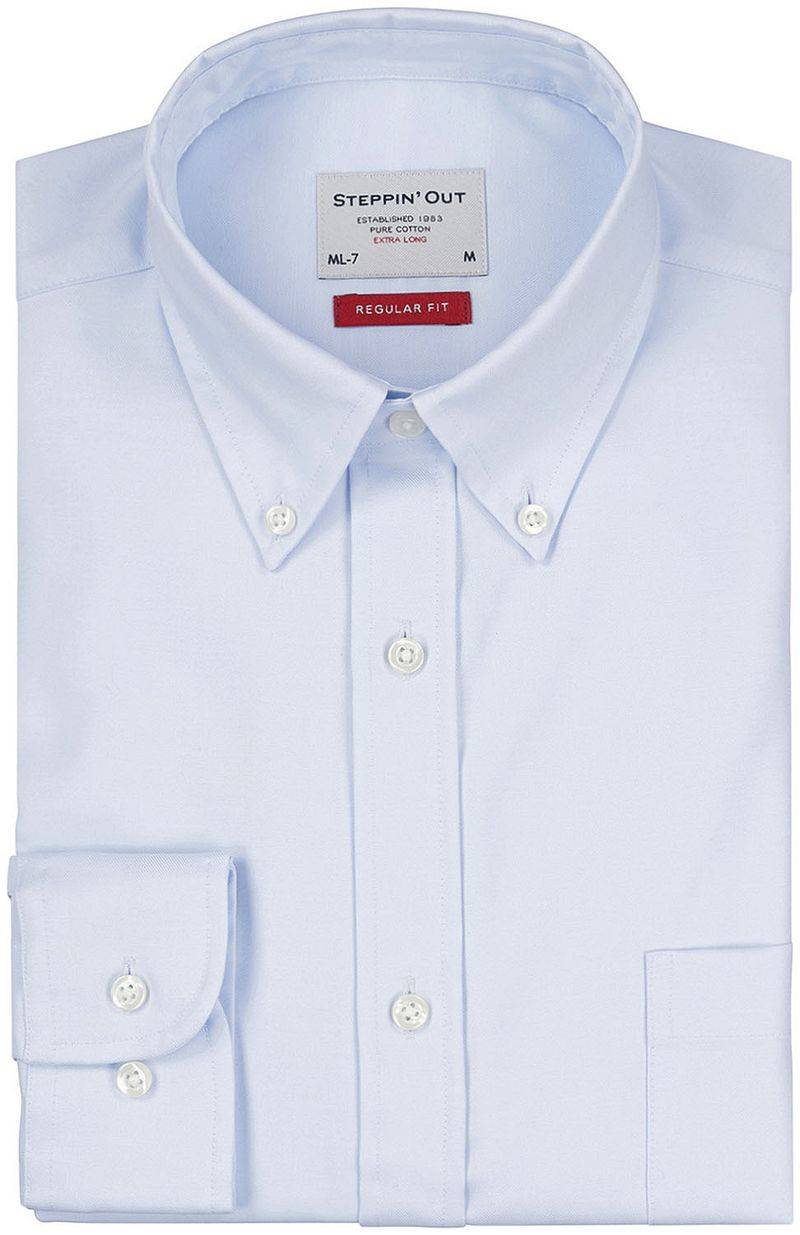 Steppin' Out Hemd Twill Extra Long Sleeves Hellblau - Größe XL von Steppin' Out