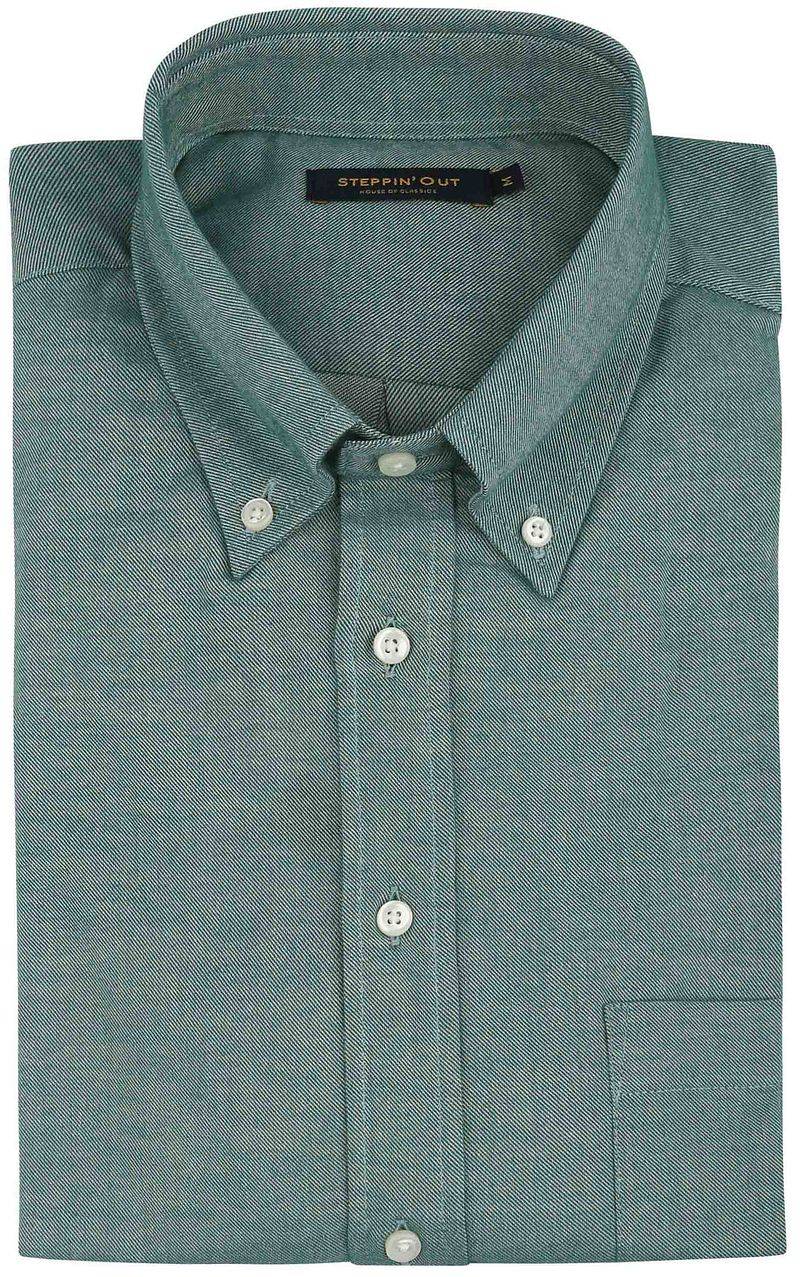 Steppin' Out Hemd Twill Grün - Größe XL von Steppin' Out