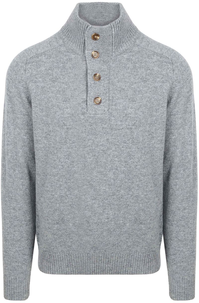 Steppin' Out Mocker Pullover Lammwolle Grau - Größe XL von Steppin' Out