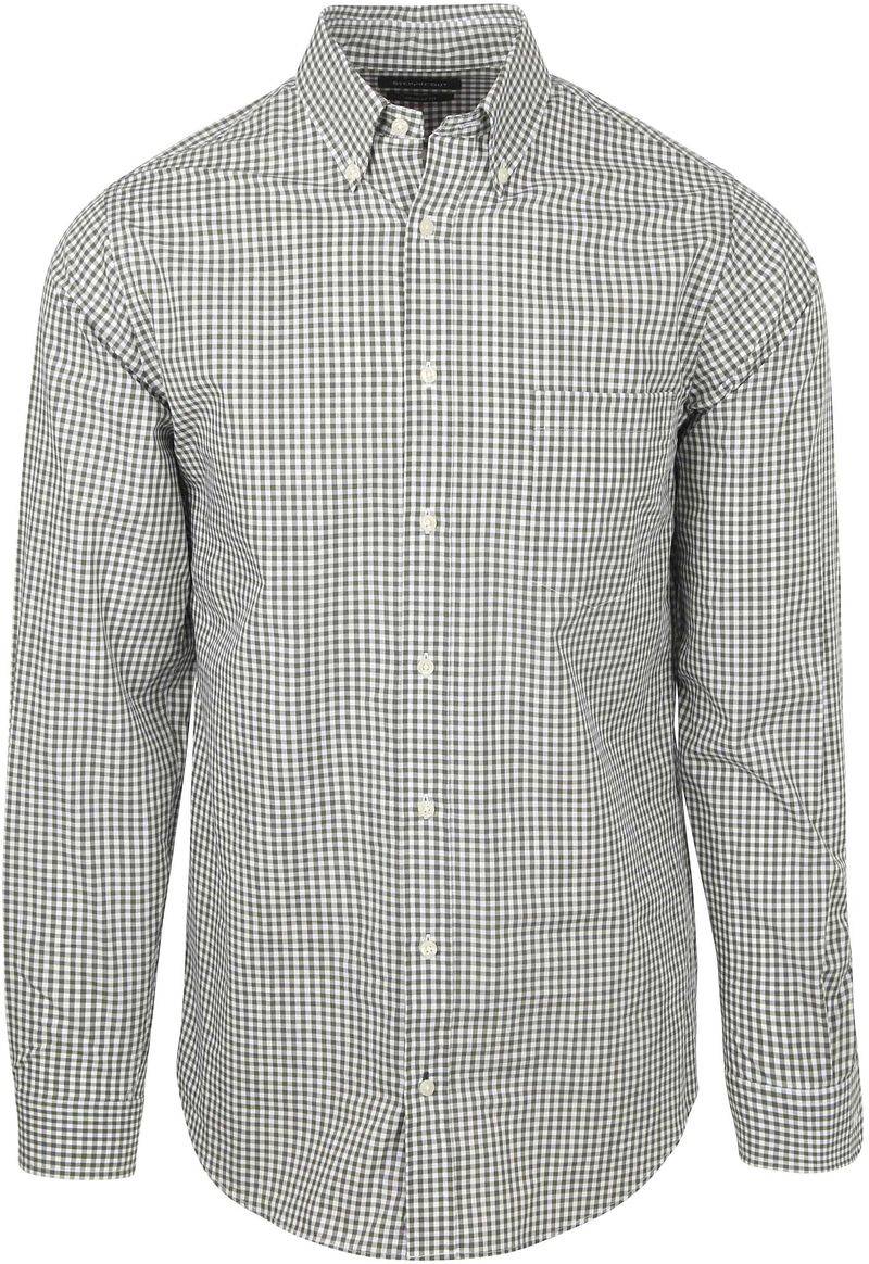 Steppin' Out Poplin Hemd Karos Grün - Größe 3XL von Steppin' Out