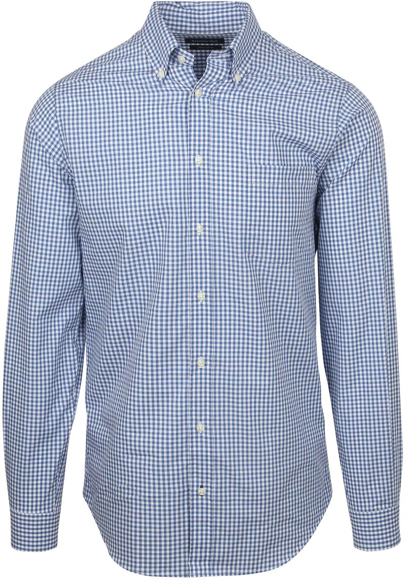 Steppin' Out Poplin Hemd Karos Hellblau - Größe 3XL von Steppin' Out