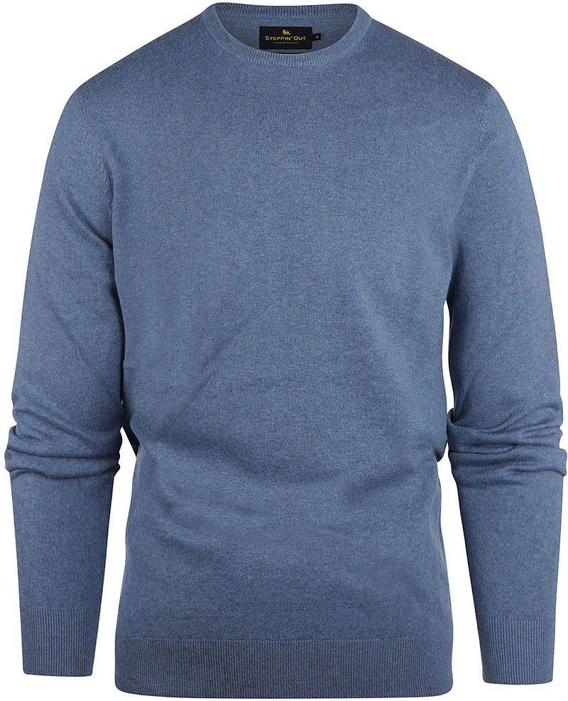 Steppin' Out Pullover Cotton Cashmere Indigo Blau - Größe XL von Steppin' Out