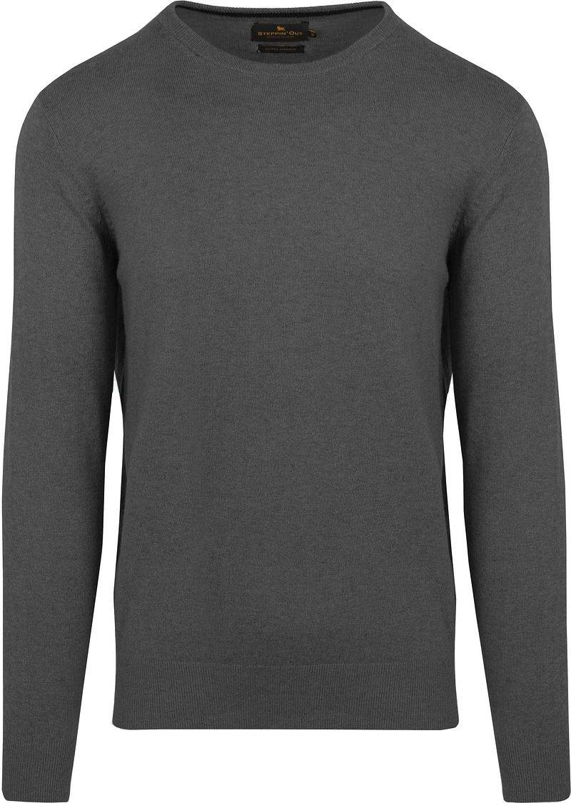 Steppin' Out Pullover Cotton Cashmere Anthrazit - Größe M von Steppin' Out