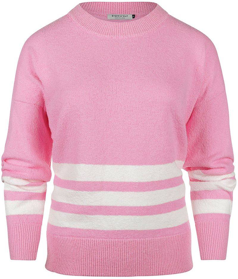 Steppin' Out Pullover Damen Verona Pink - Größe M von Steppin' Out