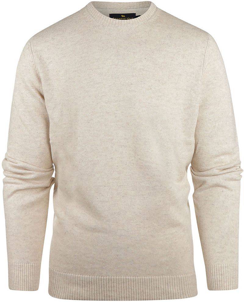 Steppin' Out Pullover Melange Ecru - Größe XXL von Steppin' Out