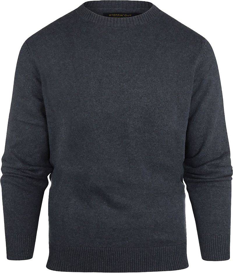 Steppin' Out Pullover Melange Navy - Größe 3XL von Steppin' Out