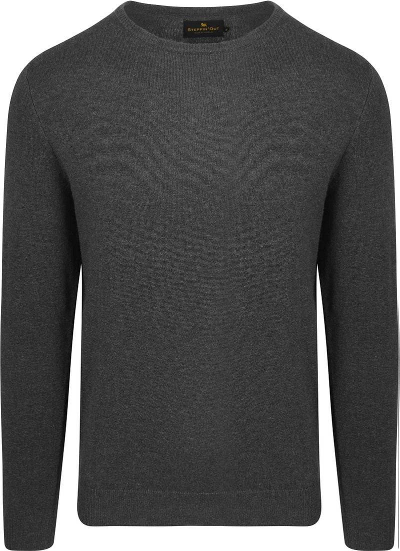 Steppin' Out Pullover Merinowolle Anthrazit - Größe XXL von Steppin' Out