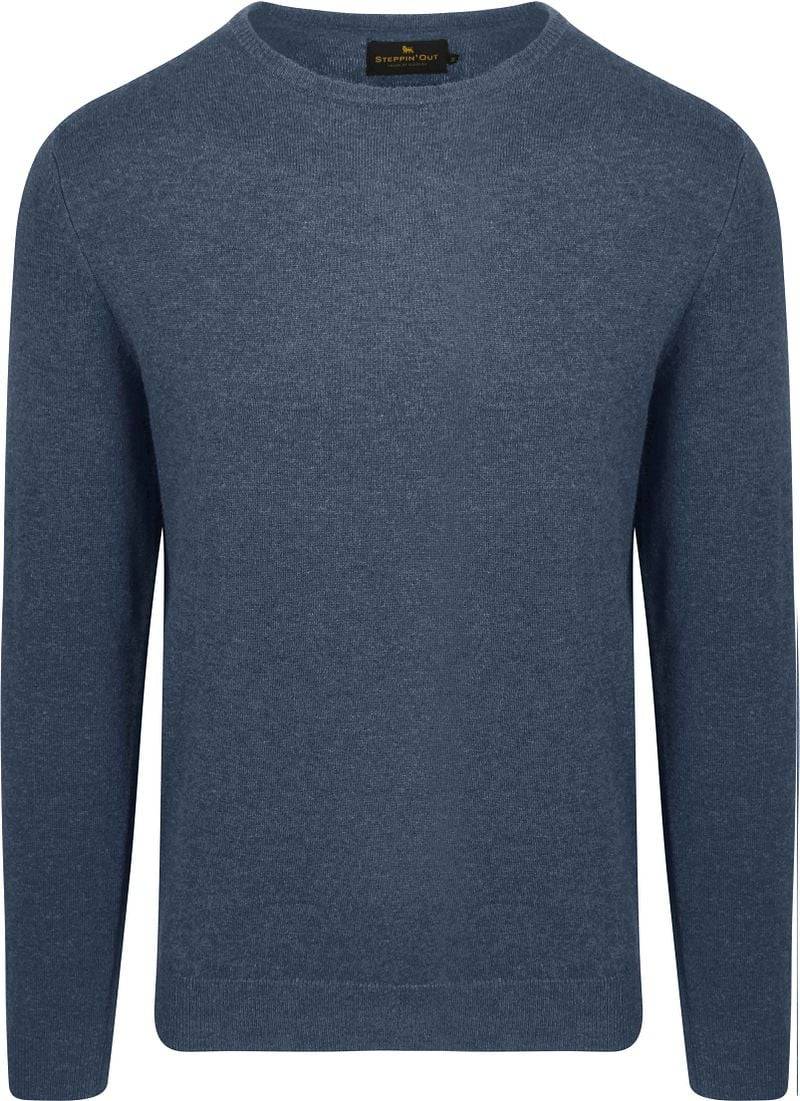 Steppin' Out Pullover Merinowolle Kobaltblau - Größe 3XL von Steppin' Out