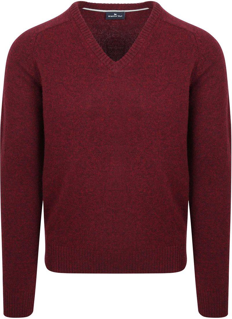 Steppin' Out Pullover V-Ausschnitt Lammwolle Bordeaux - Größe S Steppin' Out Pullover V-Ausschnitt Lammwolle Bordeaux - Größe S von Steppin' Out