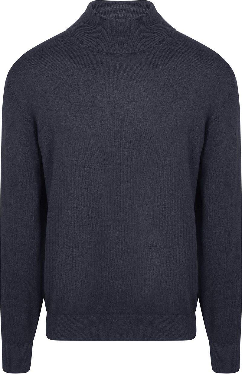 Steppin' Out Rollkragenpullover Cotton Cashmere Navy - Größe L von Steppin' Out