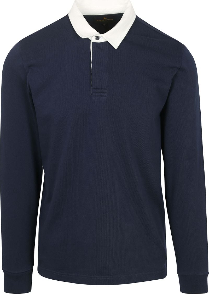 Steppin' Out Rugby Poloshirt Navy  - Größe 3XL von Steppin' Out