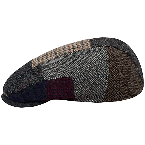 Sterkowski Danny Boy Mütze | Wolle Schiebermütze für Herren | Schirmmütze Herren Newsboy Cap Herren Ballonmütze Herren Schlägermütze Herren Cabrio Mütze Patchwork Herren Mehrfarbig 54 cm von Sterkowski