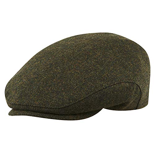 Sterkowski Derby Mütze | 100% Merinowolle Schiebermütze für Herren und Damen | schiebermütze Herren schirmmütze Herren wintermütze Herren wollmütze Herren Merino mütze Herren 59 cm Khaki von Sterkowski