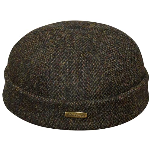 Sterkowski Docker Leon Beanie Harris Tweed, schwarz/gelb, 60 von Sterkowski