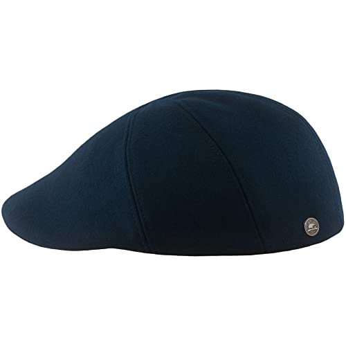 Sterkowski Ivy Five Newsboy Cap Herren | Wolle Gatsby Mütze Herren | Schiebermütze Herren Flatcap Herren Winter Schirmmützen Für Herren Golfmütze Herren Barrett Mütze Herren 56 cm Marineblau von Sterkowski