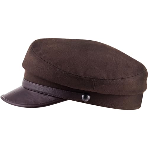 Sterkowski Maciejowka Model 4 Seemannsmütze | Wolle Schirmmütze für Herren und Frauen | Elbsegler Mütze | Chauffeur Schiebermütze 62 cm Braun Sterkowski Maciejowka Model 4 Seemannsmütze | Wolle Schirmmütze für Herren und Frauen | Elbsegler Mütze | Chauffeur Schiebermütze 62 cm Braun von Sterkowski